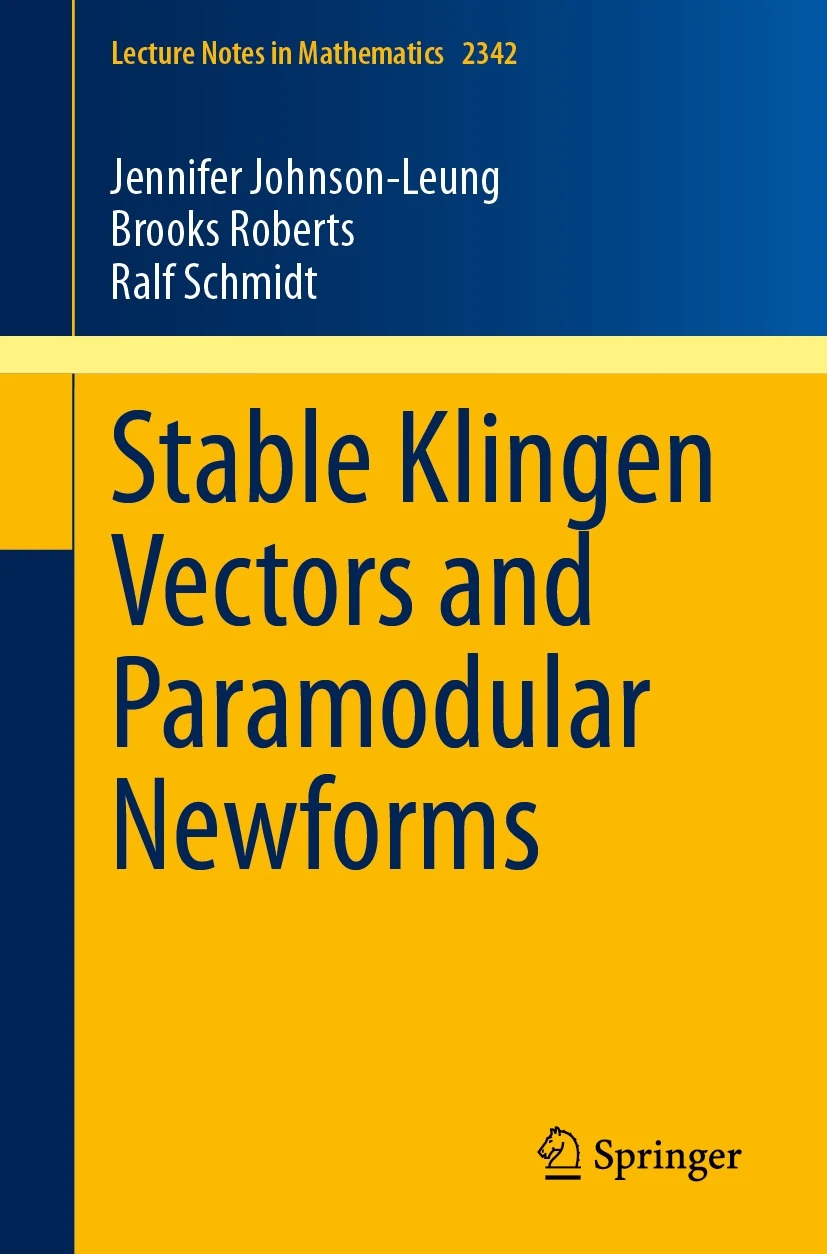Stable Klingen Vectors and Paramodular Newforms book cover